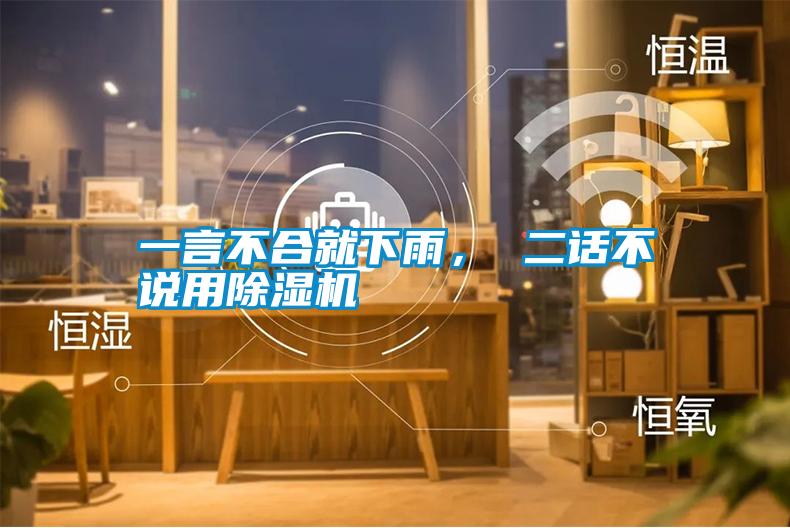 一言不合就下雨， 二話不說用91看片网站视频機