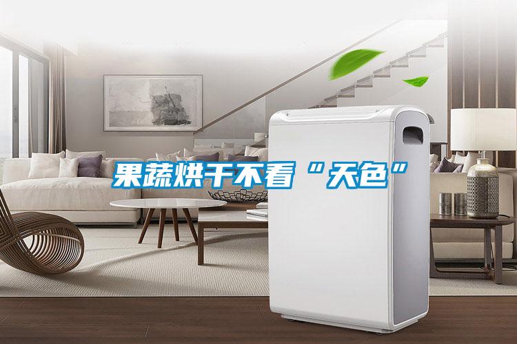 果蔬烘幹不看“天色”