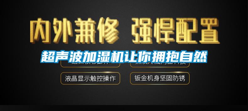 超聲波加濕機讓你擁抱自然
