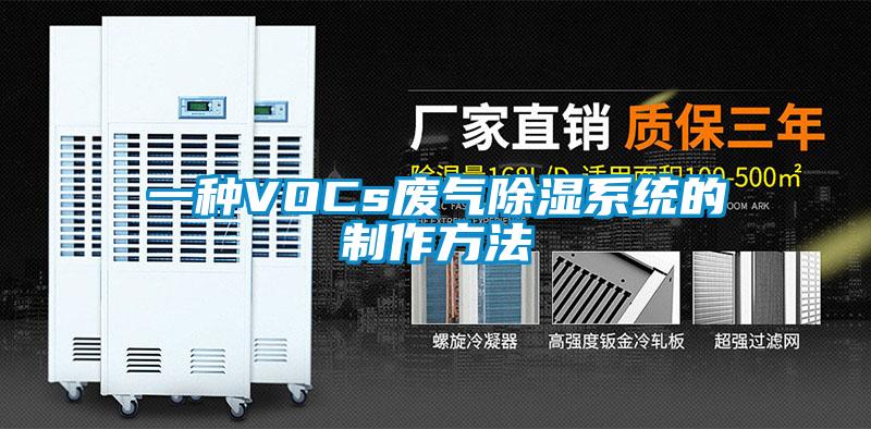 一種VOCs廢氣91看片网站视频係統的製作方法