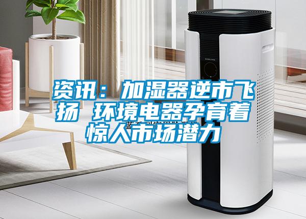 資訊：加濕器逆市飛揚 環境電器孕育著驚人市場潛力