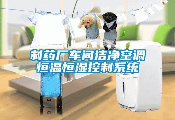 製藥廠車間潔淨空調恒溫恒濕控製係統
