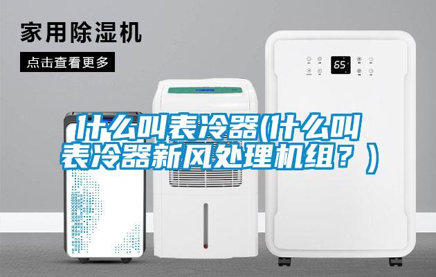 什麽叫表冷器(什麽叫表冷器新風處理機組？)