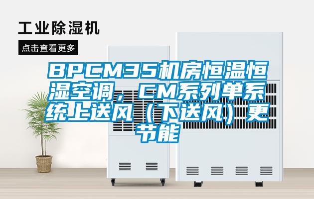 BPCM35機房恒溫恒濕空調，CM係列單係統上送風（下送風）更節能