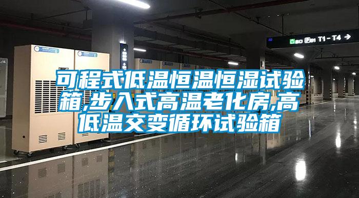 可程式低溫恒溫恒濕試驗箱,步入式高溫老化房,高低溫交變循環試驗箱