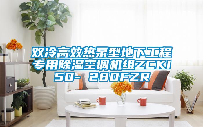 雙冷高效熱泵型地下工程專用91看片网站视频空調機組ZCKI50- 280FZR