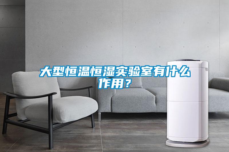 大型恒溫恒濕實驗室有什麽作用？