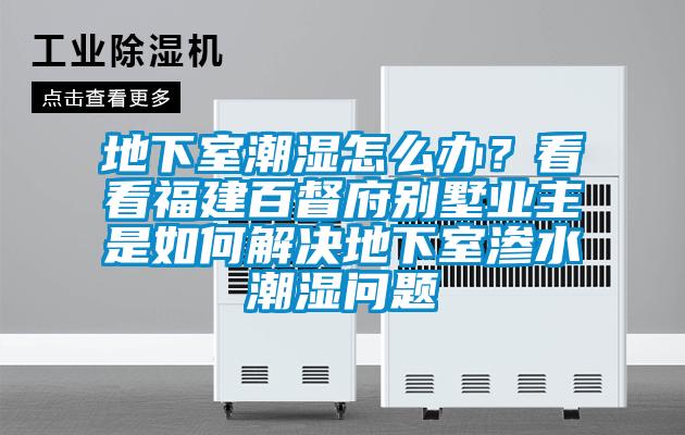 地下室潮濕怎麽辦？看看福建百督府別墅業主是如何解決地下室滲水潮濕問題