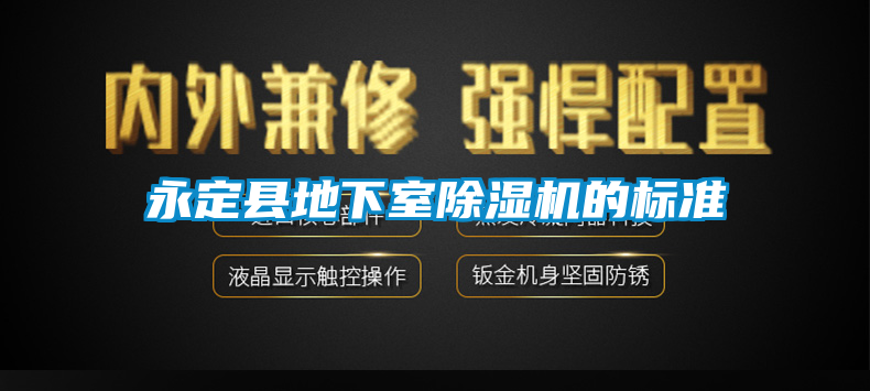 永定縣地下室91看片网站视频機的標準