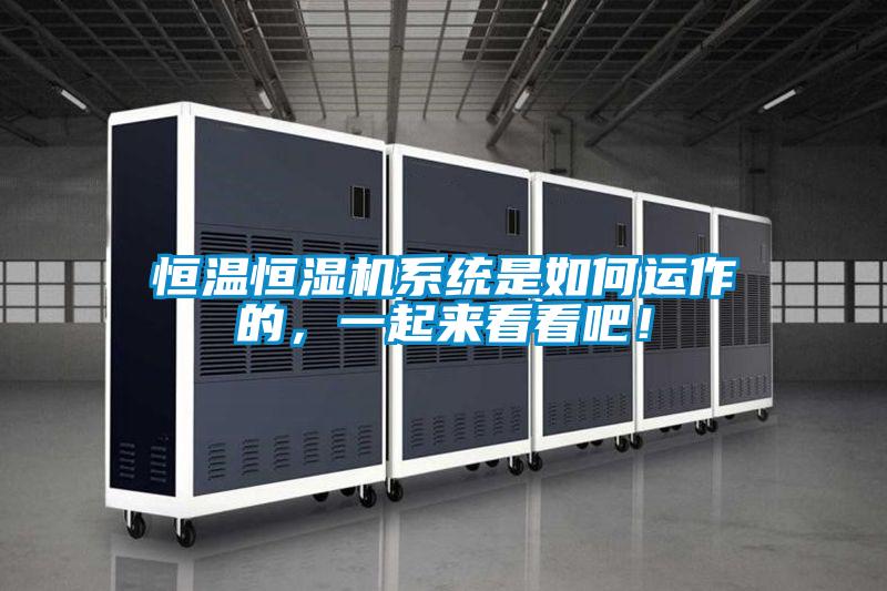 恒溫恒濕機係統是如何運作的，一起來看看吧！