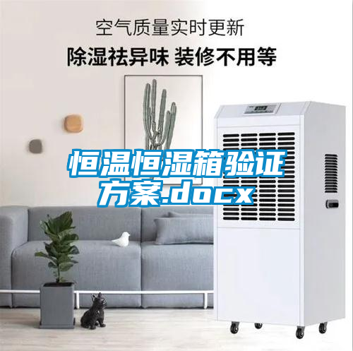 恒溫恒濕箱驗證看片网站入口.docx