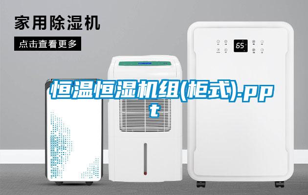 恒溫恒濕機組(櫃式).ppt