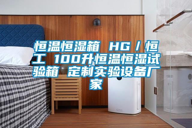 恒溫恒濕箱 HG／恒工 100升恒溫恒濕試驗箱 定製實驗設備廠家