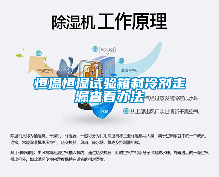 恒溫恒濕試驗箱製冷劑走漏查看辦法