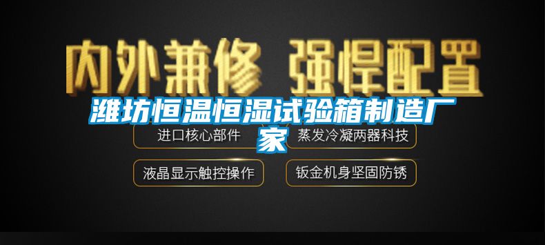 濰坊恒溫恒濕試驗箱製造廠家