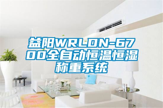 益陽WRLDN-6700全自動恒溫恒濕稱重係統