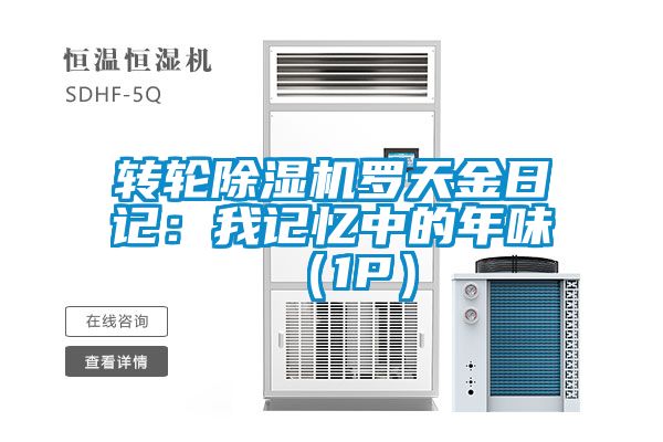 轉輪91看片网站视频機羅天金日記：我記憶中的年味 （1P）