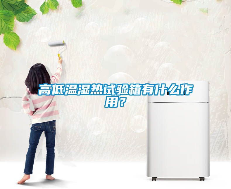 高低溫濕熱試驗箱有什麽作用？