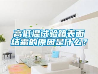 常見問題高低溫試驗箱表麵結霜的原因是什麽？